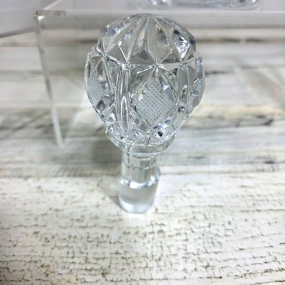 Vintage Heavy Cut Crystal Whiskey Decanter 10